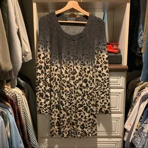 Cheetah Sweater Dress